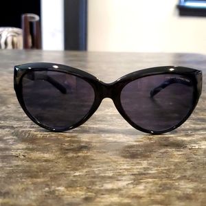 French Connection Black Cat Eye Sunglasses